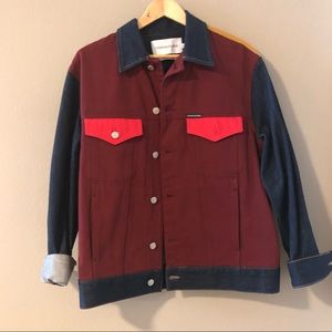 Colorblock Trucker Jacket